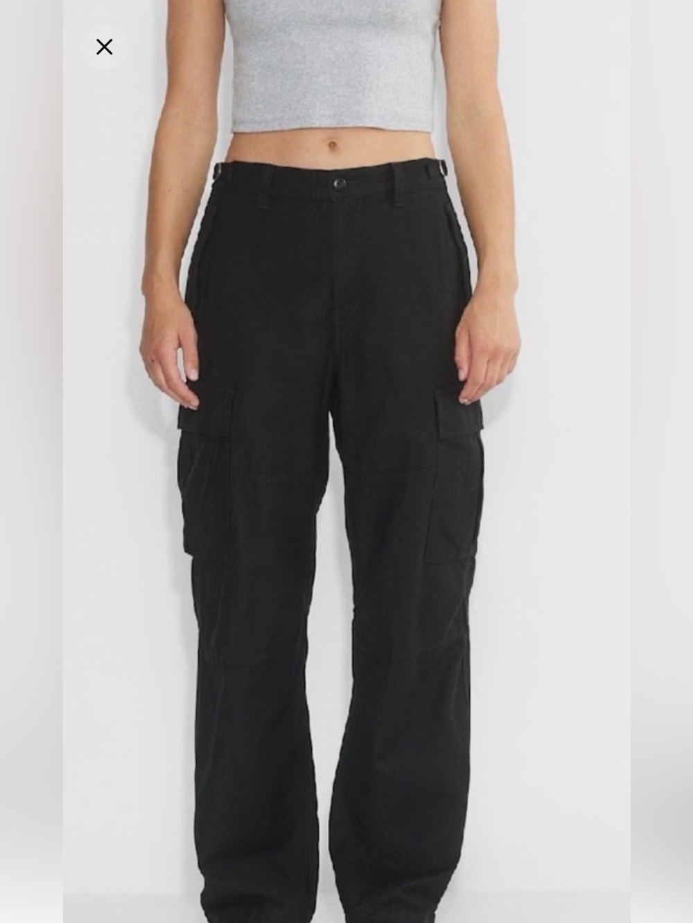 Aritzia TNA Black Cargo Pants 0537